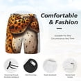 thumbnail image 3 of Gukieu Cartoon Cheetah With Attitude Print Men's Double Layer Sports Swim Trunks, Quick Dry Adjustable Waist Swim Shorts Swimwear-3X-Large, 3 of 6
