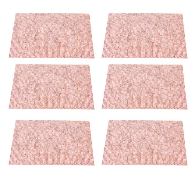 Manteles individuales resistentes al calor, resistentes a las manchas, antideslizantes, lavables, de PVC