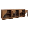 thumbnail image 5 of Moti Kate 6-Door Sideboard with Solid Wood, Acacia, Iron Handles, Natural Finish, 5 of 8