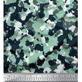 thumbnail image 1 of Soimoi Velvet Fabric Two Tone With White Camouflage Print Fabric by the Yard 58 Inch Wide, 1 of 1