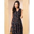 thumbnail image 5 of Globus Women Ethnic Printed Tiered Fit & Flare Midi Dress, 5 of 5