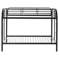 thumbnail image 7 of Kacho Metal Bunk Bed, Twin Over Twin Bunk Bed with Safety Full-Length Guardrail and 2 Ladders, Space Saving Bunk Bed for Adults Teens, No Box Spring Needed, Easy Assembly, Noise Free, Black, 7 of 7