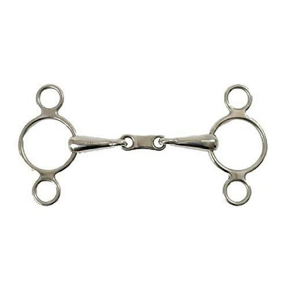 Shires 2 Ring French Link Elevator Gag Bit Stainless Steel 5"