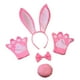 thumbnail image 4 of 4x conjunto de disfraces de para niños adultos, lindos accesorios de disfraces de animales, diadema con orejas de conejo, guantes, pajarita y, 4 of 8