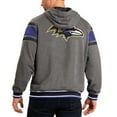 thumbnail image 2 of Men's G-III Sports by Carl Banks Purple/Gray Baltimore Ravens Extreme Full Back Reversible Hoodie Full-Zip Jacket, 2 of 3