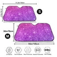 thumbnail image 7 of Lsque Pink Purple Glitter Car Windshield Sun Shade | Accordion Folding Style Auto Shade for Car Truck SUV Van | Blocks UV Rays Sun Visor Protector | Small, 7 of 7