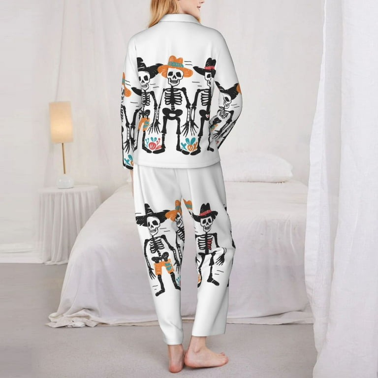 Skeleton pjs women sale