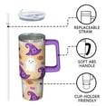 thumbnail image 3 of Halloween 30oz Pumpkin Gift Tumbler with Handle and Straw Lid – Insulated Travel Mug – Spooky Coffee Cup, 3 of 5