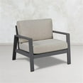 thumbnail image 2 of Afuera Living Aluminum Outdoor Chair with Cushions in Slate Gray/Tan, 2 of 7