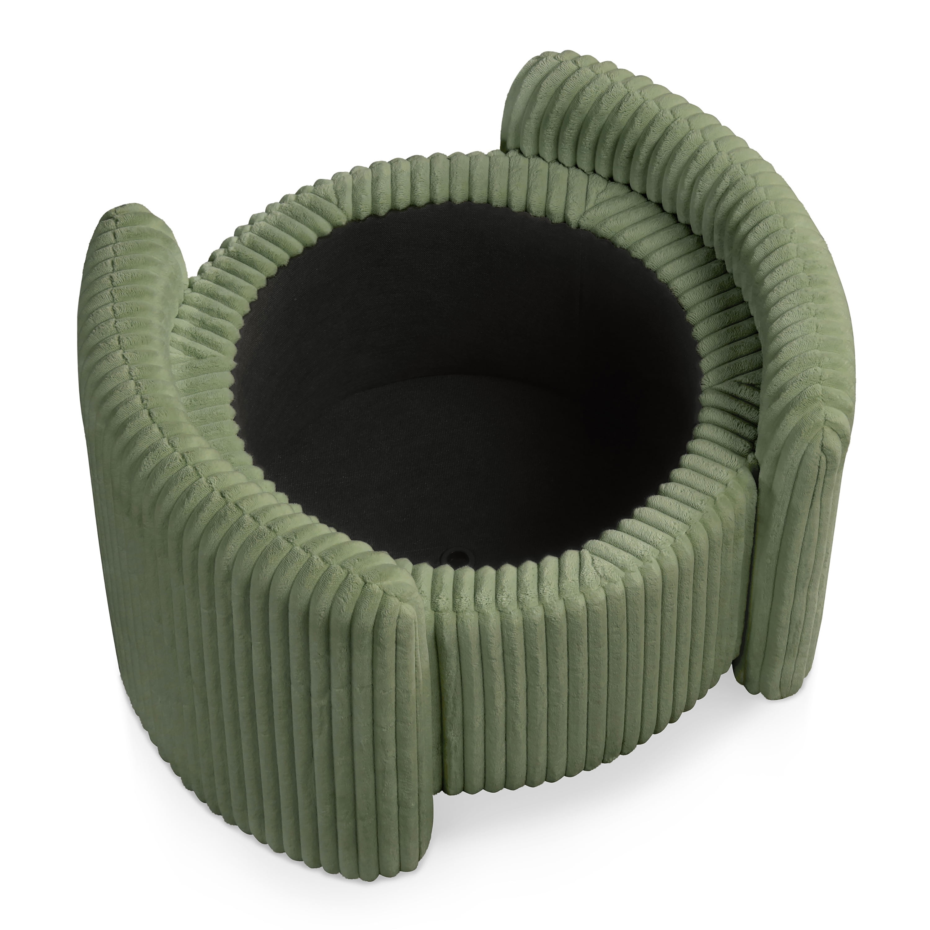 Furniture of America Cheri Modern Chenille with Wood Flip Top Storage Ottoman, Green