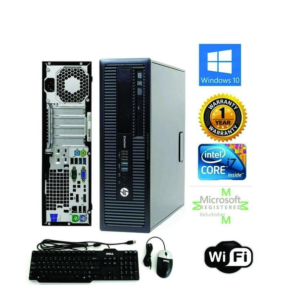 Pre-Owned HP DESKTOP COMPUTER PC SFF i5 3.40Ghz WIN 10 64 16GB 1TB HD HDMI - 1 Year Warranty