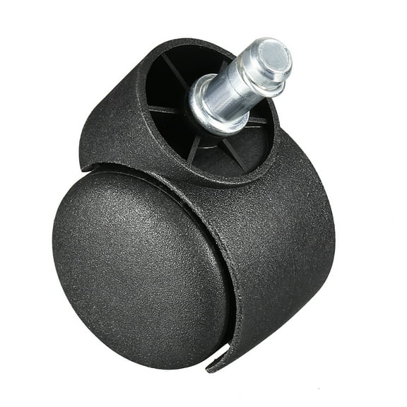 2-inch Office Chair Casters Nylon Twin Wheel,Universal 11mmx22mm Stem Mount