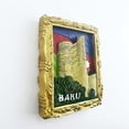 thumbnail image 3 of shiyou-Baku Azerbaijan Fridge Magnet Travel Souvenir Kitchen Refrigerator Decoration Magnetic Sticker Hand Painted Craft Collection, 3 of 4