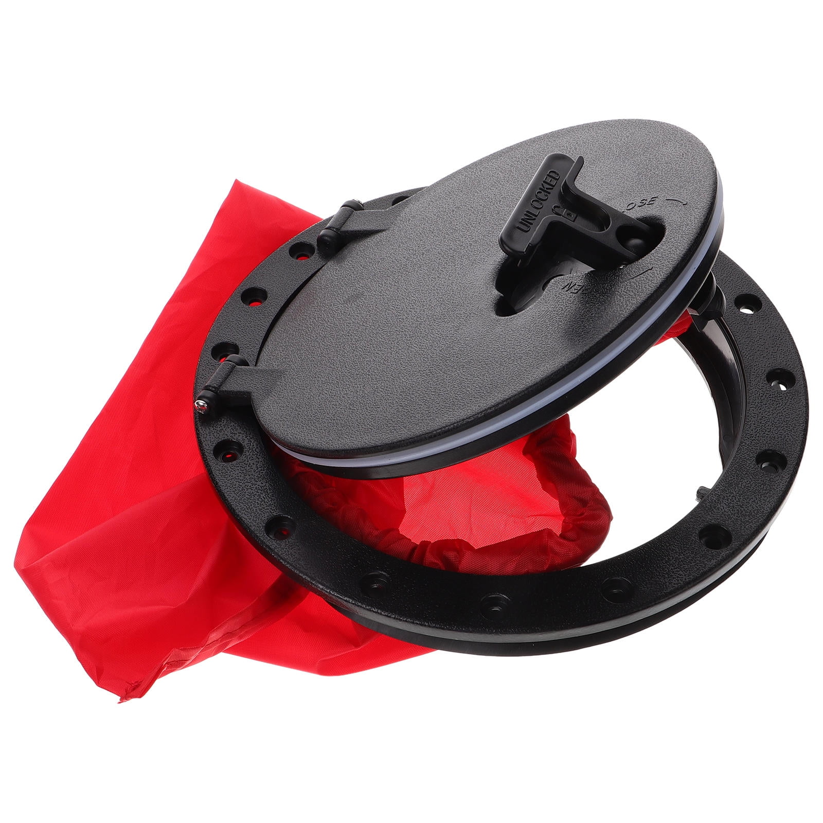 HOMEMAXS HOMEMAXS 8 Inch Kayak Hatch Plate Cover Kit with Storage Bag for Kayak Marine Boat Fishing Rigging Canoe Accessories