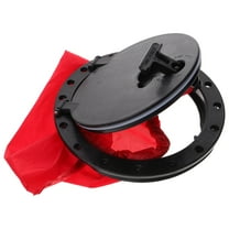Houderco 1Pack Black Circular Abs Waterproof Hatch Cover For Kayak And Boat 9.82X9.82X1.18In