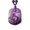 Boar, variant on Men's Created-Amethyst Vintage Classic Square 12 Chinese Zodiac Dog Tag Sign Pendant Horoscope Animal Patron Saint Amulet Necklace Hare