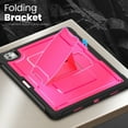 thumbnail image 4 of ShieldFlex for iPad Pro 13 Inch Case M4 (2024) with Pencil Holder, Heavy Duty Shockproof Rugged Stand Cover,Rose, 4 of 9