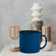 thumbnail image 5 of icolorfuled Blue Enamelware Coffee Mug Camping Vintage Metal Water Cup Tea Tumbler, 5 of 5