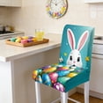 thumbnail image 4 of Easter Chair Covers Set of 2, Stretchable Dining Chair Slipcovers with Bunny and Egg Patterns, Washable Polyester Decorative Covers for Holiday Party Home Decor, Standard, 4 of 6