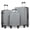 C-Silver, variant on Gowill 3 Piece Luggage Set 28/24/20 inch Hardside Lightweight Spinner Wheels Carry-on and Checked Suitcase.Silver