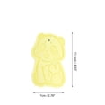 thumbnail image 4 of Unique Bargains 1 Pc Cartoon Bath Brush Body Scrubber for Bathroom 4.53"x2.76"x1.1" Yellow, 4 of 7