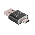 thumbnail image 4 of 2X Lector de Tarjetas Aluminio Usb Type C Otg Adaptador de Lector de Tarjeta de Memoria Externa -Sd / Tf para Computadora Teléfono MóVil (Negro), 4 of 8