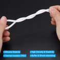 thumbnail image 3 of Uxcell Silicone Foam Seal Strip, 32.8Ft 0.06"Dia High Density Weather Stripping, White, 3 of 5