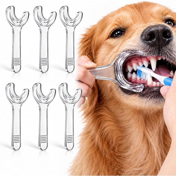 Dog Dental Mouth Opener, Pet Mouth Cheek Retractor (Large 6 Pack)