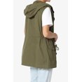 thumbnail image 4 of TheMogan Women's PLUS Drawstring Loose Fit Utility Vest Sleeveless Military Jacket, 4 of 7
