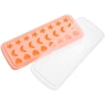 thumbnail image 3 of FELTECHELECTR Molde para hacer hielo OSALADI, bandejas para cubitos de hielo, molde para hielo con forma de corazón, estrella y luna, para refrigerador, máquina de hielo de silicona, 3 of 7