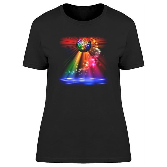 Sparkling Disco Ball. T-Shirt Women -Image by Shutterstock, Female XX-Large
