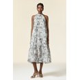 thumbnail image 1 of Vestido Bellabarnetten Florelle sin mangas con estampado de flores a media pierna, 1 of 6