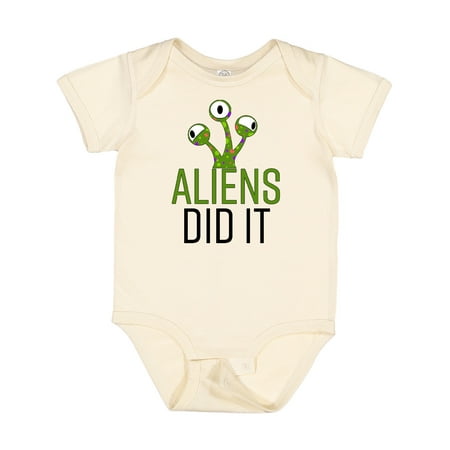 

Inktastic Aliens DId It Gift Baby Boy or Baby Girl Bodysuit