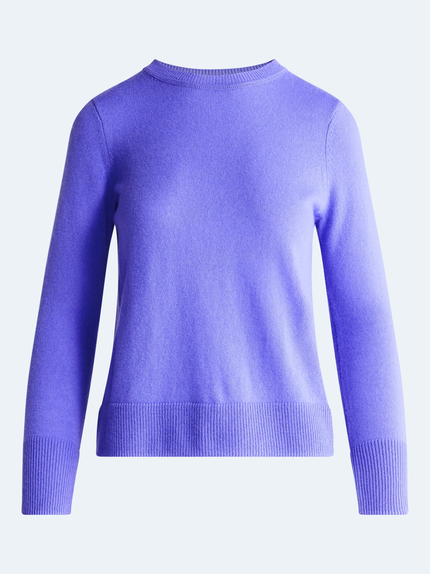 Free Assembly Women's and Women's Plus Cashmere Sweater with Long Sleeves, Sizes XS-4X