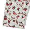 thumbnail image 6 of EWODOS Family Christmas Pjs Matching Set Holiday Sleepwear Long Sleeve Reindeer Plaid Loungewear, 6 of 7