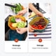 thumbnail image 5 of Ganfancp Lavaplatos de Cocina de Seis Piezas En Cesta de Doble Capa Cesta de Plástico Multifuncional para Verduras y Frutas Ofertas Del Día Liquidación 1X Juego de Cestas de Drenaje, 5 of 7