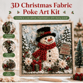 thumbnail image 2 of 3D Christmas Fabric Poke Art Kit, No-Sew Winter Wreath Craft Set, DIY Textured Framing Art, Handmade Soft Fabric & Wood Tool, Holiday Wall & Table Decor, 2 of 7