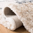 thumbnail image 5 of SAFAVIEH Berber Fringe Apache Geometric Shag Area Rug, Cream/Gray, 5'3" x 7'6", 5 of 10