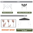 thumbnail image 6 of Ozark Trail 10' x 10' Instant Slant Leg Pop-up Canopy, Outdoor Shading Shelter, Black, 6 of 10
