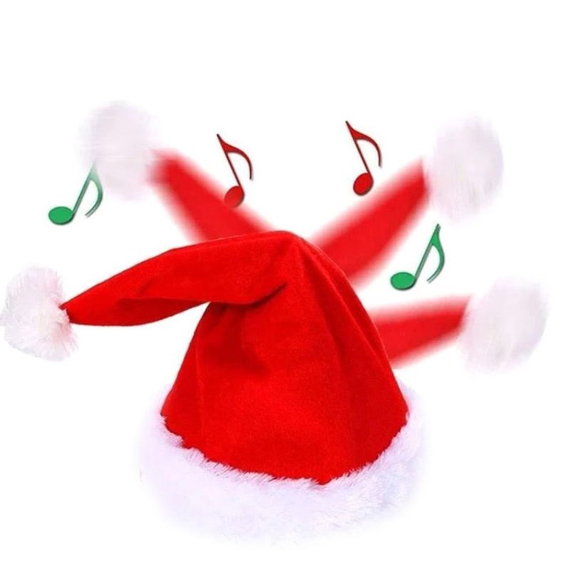 Fymall Electric Singing Dancing Christmas Santa Hat Xmas Toys Gift - Walmart.com - Walmart.com