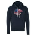 thumbnail image 2 of Berica American Flag Sweatshirt, 4th of July Hoodie, Unisex Graphic Sweatshirts - Navy MH200HOODPATRIOT S2 L, 2 of 3