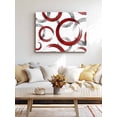 thumbnail image 4 of Red Grey Wall Art for Living Room,Canvas Picture Wall Decor for Bathroom Bedroom,Geometric Circle Modern Abstract Simple Art Painting Artwork for Office Kitchen Hallway Dining Room Home Decor 24"x32", 4 of 8