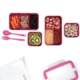 thumbnail image 3 of LONCHERA+TUPPERS+CUBIERTOS. 18 PIEZAS. PORCIONES IDEALES PARA NIÑOS DE 5 A 12. BIODEGRADABLE BOCARU BENTO BOX FOR KIDS, 3 of 9