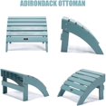 thumbnail image 3 of TALE Adirondack Ottoman Footstool All-Weather and Fade-Resistant Plastic Wood for Lawn Outdoor Patio Deck Garden Porch Lawn Furniture, Blue, 3 of 6