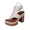 Beige, variant on Women Platform Thong Ankle Strap Chunky Heel Sandals Comfortable Footwear For Party Casual Outdoor Daily Activities