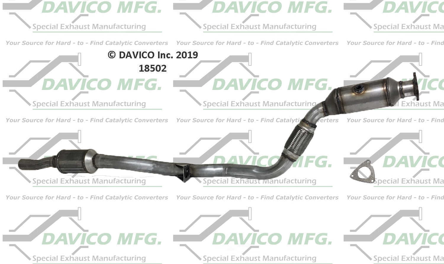 Davico Mfg 18502 Direct-Fit Catalytic Converter