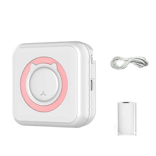 Mini impresora térmica digital BT, dispositivo portátil de impresión instantánea de fotografías para teléfonos inteligentes iOS y Android, color rosa
