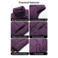 thumbnail image 5 of Chrisuno Womens Quilted Vest Zip Up Stand Collar Lightweight Padded Warm Winter Vest Sleeveless Jacket Purple L, 5 of 5