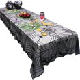 thumbnail image 1 of Amdohai 48x96 Inch Lace Spider Web Cobweb Halloweens Tablecloth Rectangular Table Runner, 1 of 7