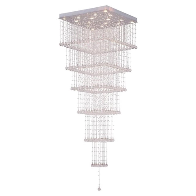 CWI Lighting Square 16 Support de Lumière avec Finition Chromée